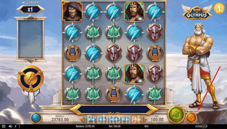 Автогра в слоті Rise Of Olympus