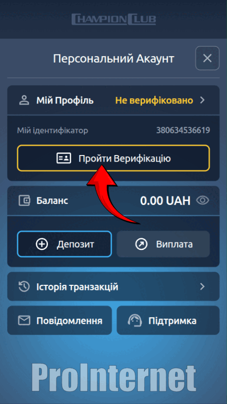 Верификация на сайте казино