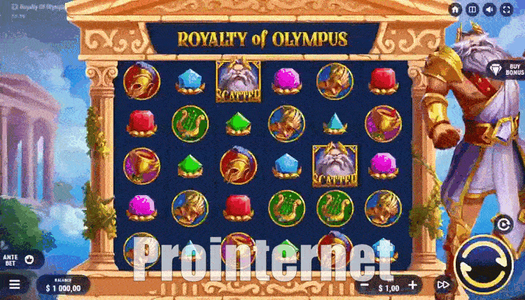 Слот Royalty of Olympus провайдера Barbara Bang
