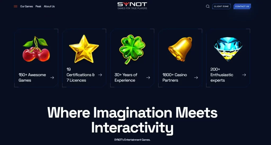 Сайт студии Synot Games