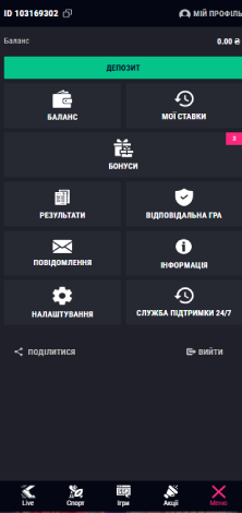 FuvBet menu