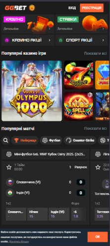 GGBet офіційний сайт