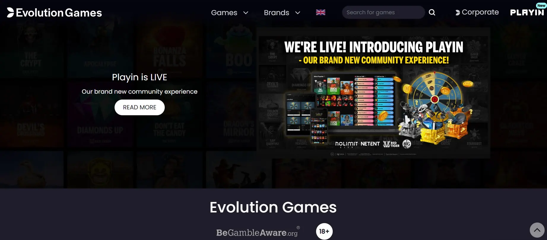 Грати в Evolution Gaming