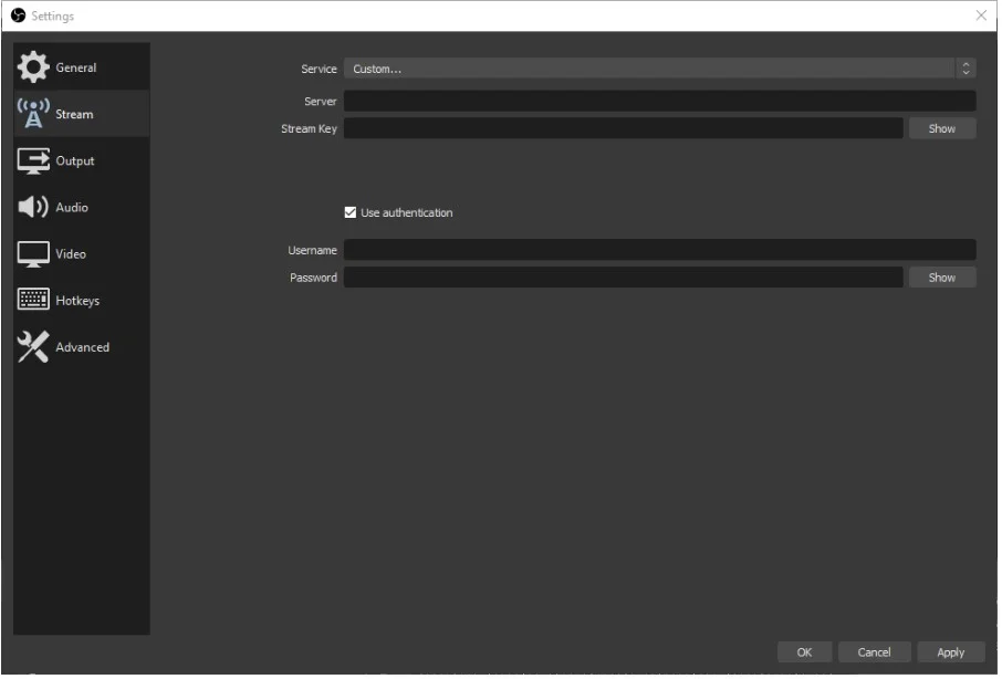 Open Broadcaster Software step3