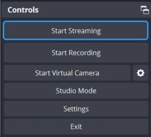 Open Broadcaster Software step2