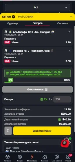 Оформлення купона